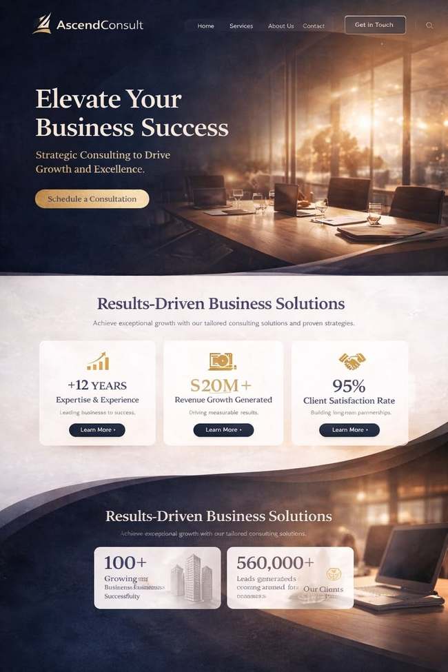 AscendConsult — Luxury Brand Site